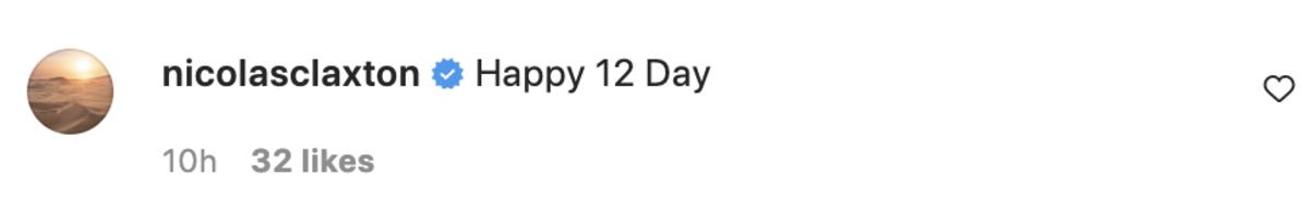 Nicolas Claxton's Comment